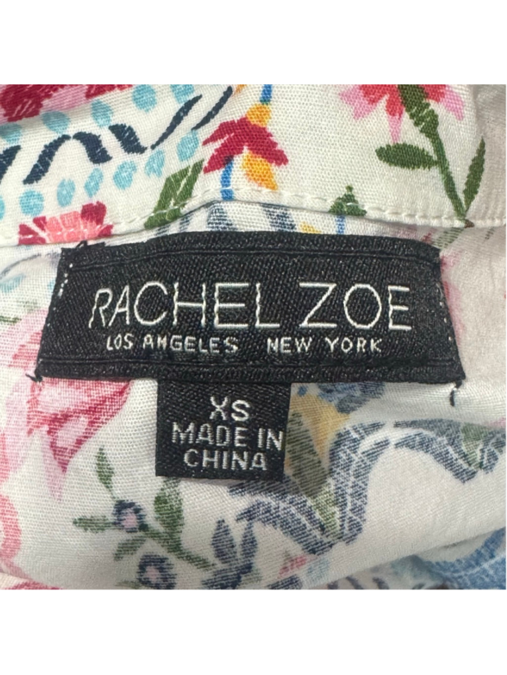 Rachel Zoe Floral Midi Dress XS Boho Cottagecore Tiered Sleeveless Button Front - Picture 6 of 7